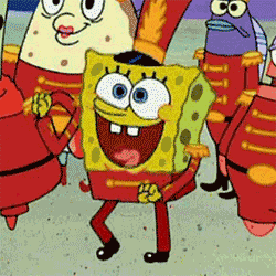 Spongebob dancing GIF
